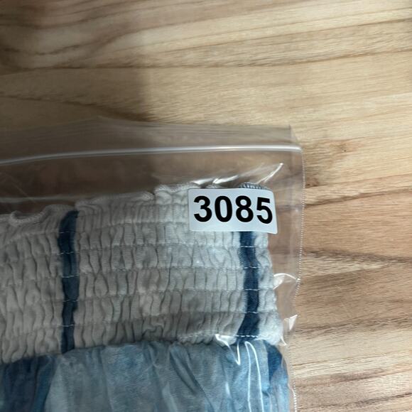 Pilcro Skirt Womens L Boho Ruffle Tie Dye Blue‎ White Peasant Feminine Smocked - Picture 8 of 8